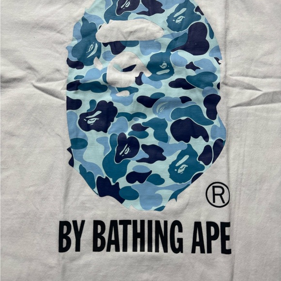 BAPE ABC Camo White & Blue T-shirt - Picture 3 of 5